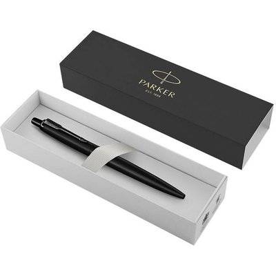 Parker Jotter XL Ballpoint Pen - Medium Nib, Blue Ink (Monochrome Black with Black Trim)(Giftbox)