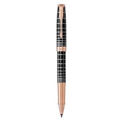 Parker Sonnet Fine Nib Rollerball Pen (Brown with Rose Gold Trim)(Black Ink) - Presented in a Gift B