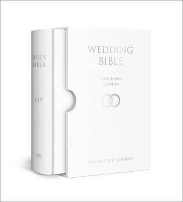 HOLY BIBLE: King James Version (KJV) White Compact Wedding Edition (Hardcover) picture