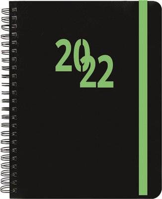 2022 A4 Wiro Page A Day Diary (Green)