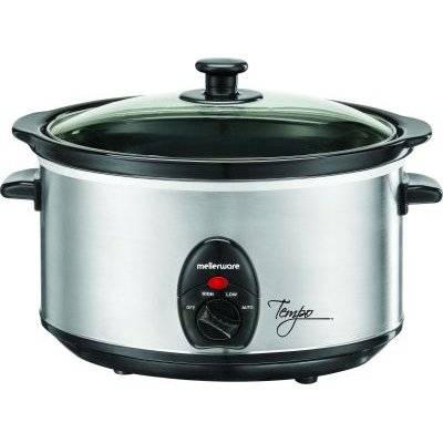 Mellerware Tempo - Stainless Steel Slow Cooker (3.5L)(240W)(Brushed)