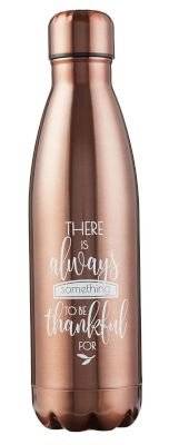 Stainless Steel Water Bottle: Grateful (Bronze)