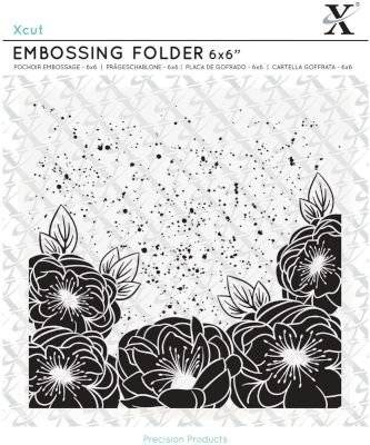 Xcut Embossing Folder Full Bloom Roses (6x6)