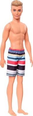 Barbie Ken Beach Doll with Striped Shorts picture
