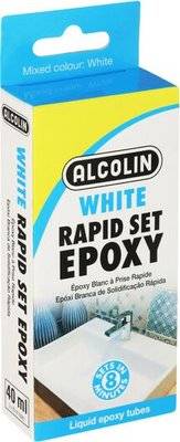 Alcolin Epoxy Liquid Rapid Set 2 X 20ml White