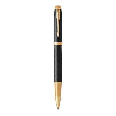 Parker IM Premium Fine Nib Rollerball Pen (Black with Gold Trim)(Black Ink) - Presented in a Gift Bo