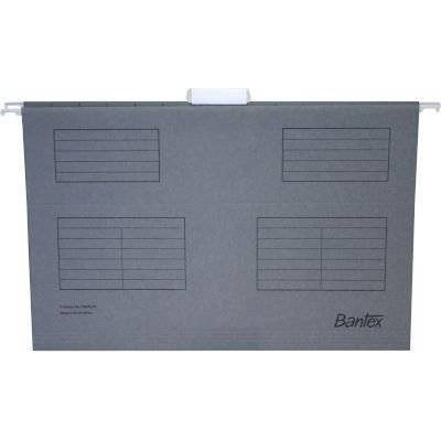 Bantex B3470 Suspension Files (Foolscap)(Grey)(25 Pack)