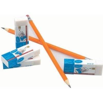 Bantex PVC Pencil Eraser (White)