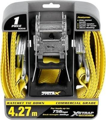 Motoquip X- Strap Commercial Duty Wide Ratchet Tie Downs (1 Piece) picture
