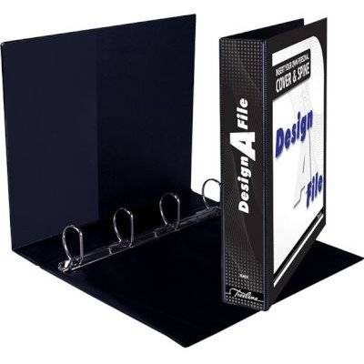 Design-A-File 4 D-Ring (A4)(40mm)(Black)(Box of 10)