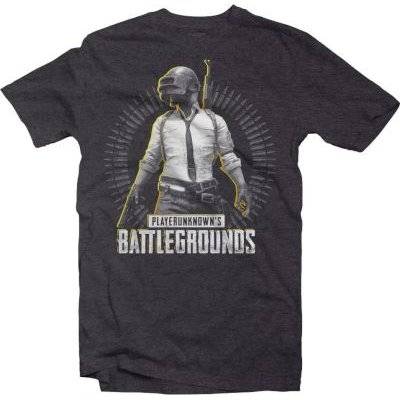 PUBG Level 3 Mens T-Shirt (Charcoal Melange)