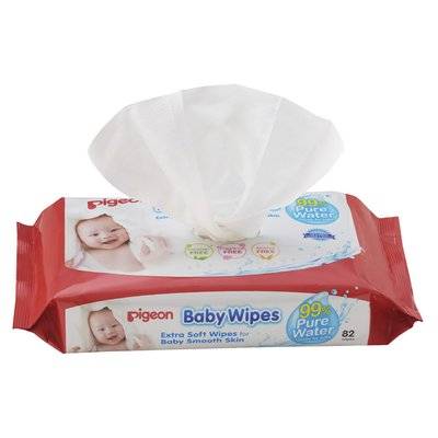 Pigeon Baby Wipes 82's Chamrose (Refill Pack)