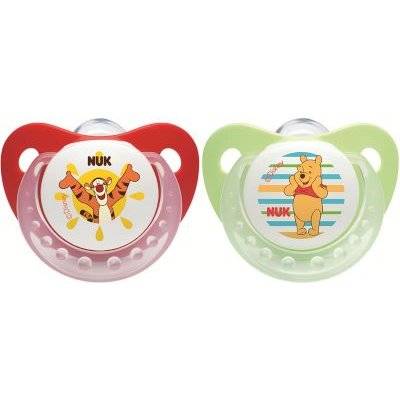 NUK Silicone Winnie Soother (Green and Red) picture