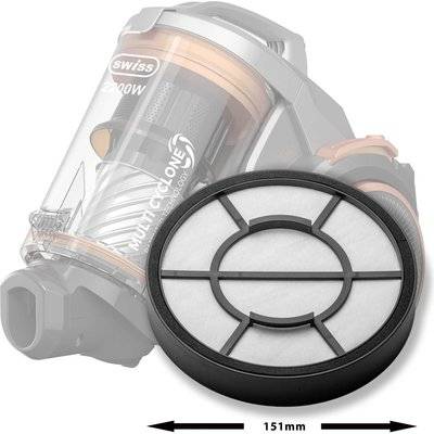 Swiss Robuster Cannister Vacuum Filter (Round)