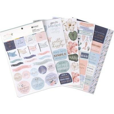 Rosie's Studio Salt & Sunsets Sticker Embellishment Pack (5 Sheets) picture
