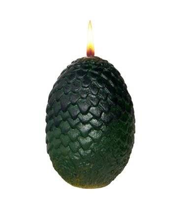Game of Thrones Sculpted Dragon Egg Candle, Green