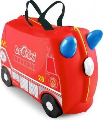 Trunki Kids' Ride-On Suitcase (Frank The Fire Engine)