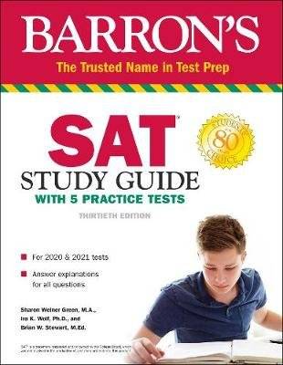 SAT Study Guide with 5 Practice Tests (Paperback, Thirtieth Edition)
