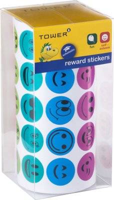 Tower Reward Range - Faces Value Roll (Mixed Colours)(1000 Stickers) picture