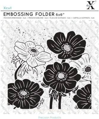 Xcut Embossing Folder Full Bloom Helleborus (6x6) picture