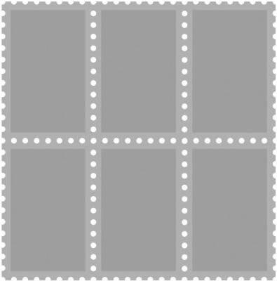 Die Cut Postage Stamp Set (3.75"x3.75")