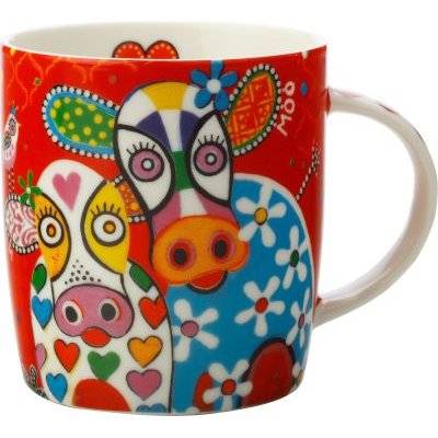 Maxwell and Williams Love Hearts Mug - Happy Moo Day (370ml)