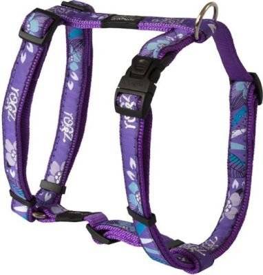 Rogz Fancy Dress Small 11mm Jellybean Classic Dog Harness (Purple Forest Design)