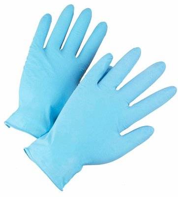 Nitrile Gloves - Blue (Medium) (100) - Limited to one box per customer picture