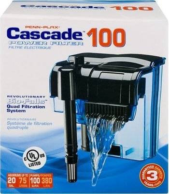 Penn-Plax Cascade 100 Hang On Power Filter - 380L/Hour