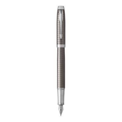 Parker IM Premium Medium Nib Fountain Pen (Dark Espresso with Chrome Trim)(Blue Ink) - Presented in
