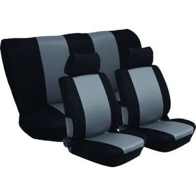 Stingray Nexus Full Car Seat Cover Set (6 Piece) (Black/Grey)