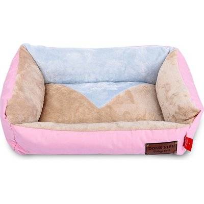 Dog's Life Vintage Lounger Waterproof Winter Bed (Pink) picture