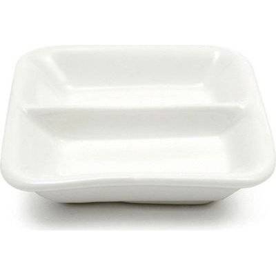 Maxwell & Williams White Basics Square Divided Sauce Dish (8cm) picture