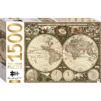 Vintage World Map Puzzle (1500 Piece) (Jigsaw)