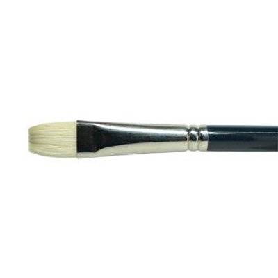 Handover Oil Brush in Hog Hair - Interlocking White Chungking Bristle (Flat/bright No 6)