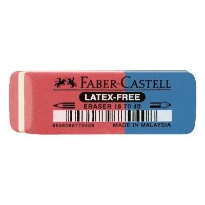 Faber Castell Latex Free Eraser - Red and Blue