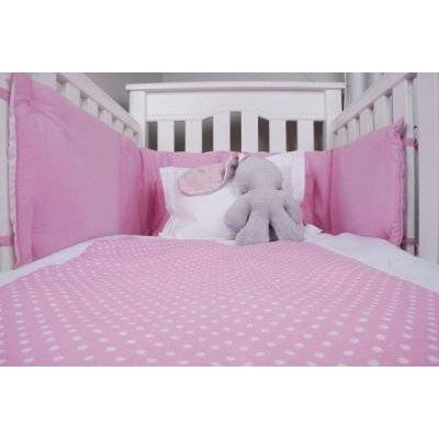 Tom & Bella Cot Duvet Cover And Baby Pillowcase Set - Pink Spots picture
