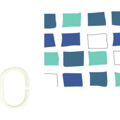 The Bathroom Shop Shower Curtain (Mosaic Blue)