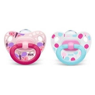 NUK Silicone Summertime Soother (Size 1 | Butterfly/Lollipop)