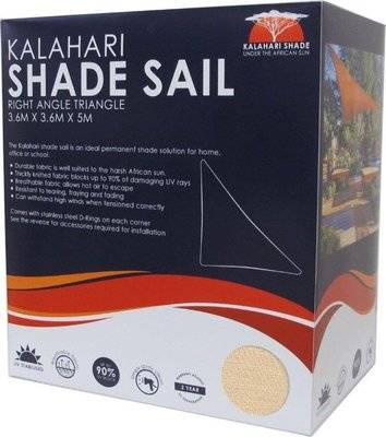 Kalahari Shade Sail Right Angle Triangle (3.6m)(Sand) picture