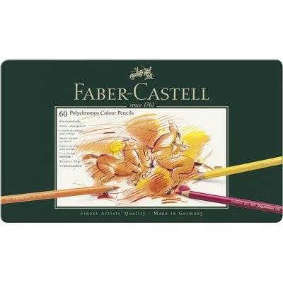 Faber Castell Polychromos Pencil - Metal Tin Set of 60