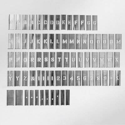 Handover Interlocking Alphabet/Lettering Stencils (76 Piece Set)(1/2