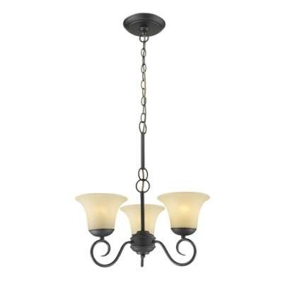 Radiant Ebele Chandelier - 3 Globe Fitting (Slate Black) picture
