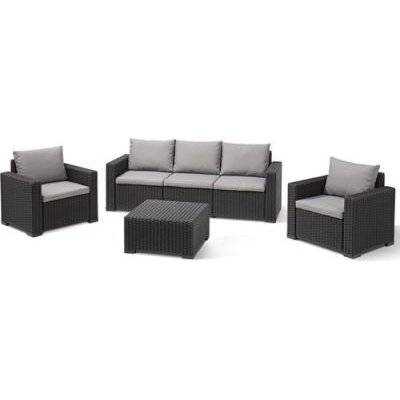 Keter California Outdoor Set (4 Piece) (Graphite)