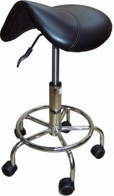 Saddle Cutting Stool with Gas Lift (Black)