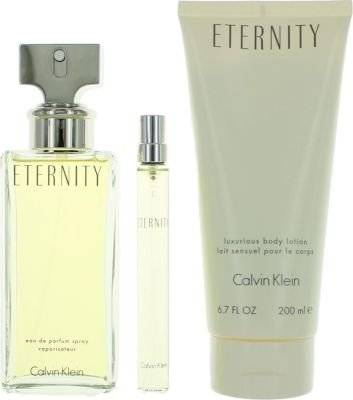 Calvin Klein Eternity Gift Set - Eau de Parfum (100ml) & Eau De Parfum (10ml) & Body Lotion (200ml) picture