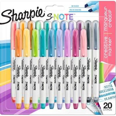 Sharpie S Note Creative Markers on Card (20 Pack)