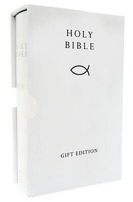 HOLY BIBLE: King James Version (KJV) White Compact Gift Edition (Leather / fine binding, New edition
