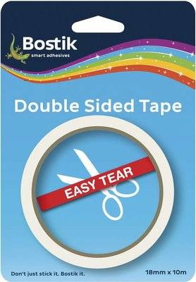 Bostik Double Sided Tape - Easy Tear (18mm X 10m)