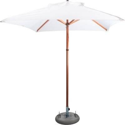 Cape Umbrellas Tokai Patio 2m Wooden Classic Line Umbrella (White) (Square) picture